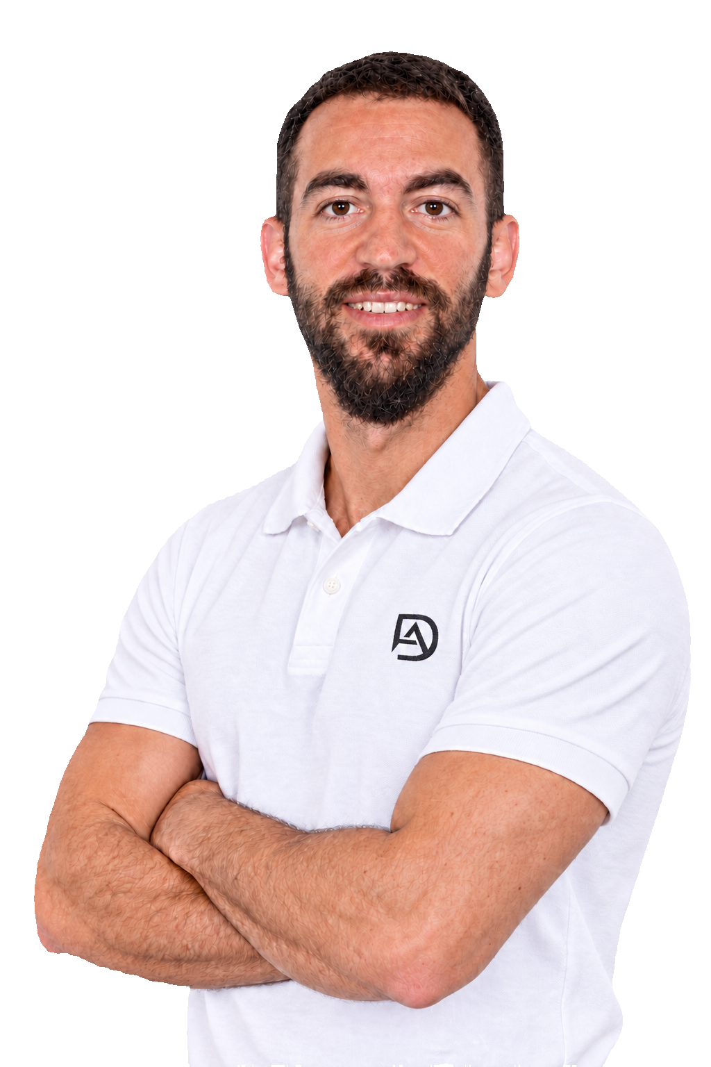 David Adanero de frente, con los brazos cruzados
